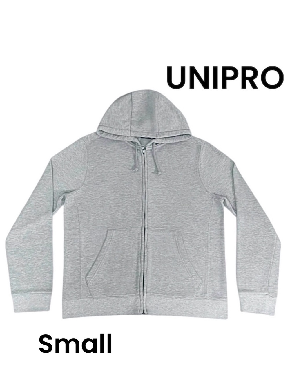 Unipro Gray Zip-Up Sweatshirt